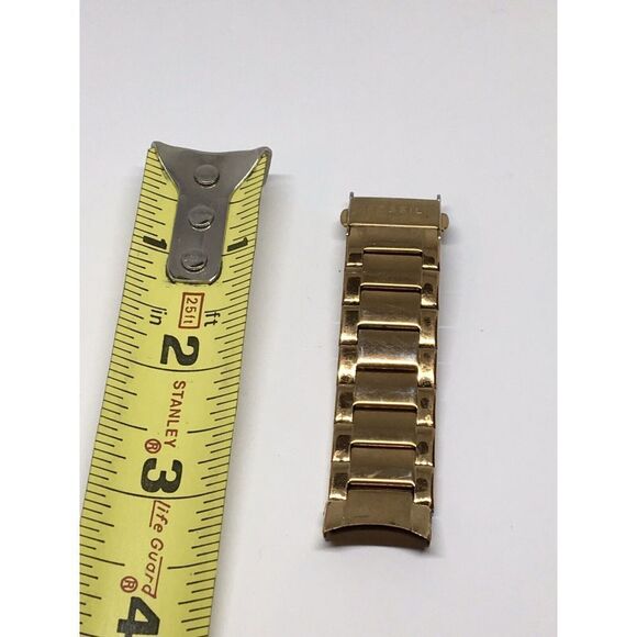 Fossil Stainless Steel Parts Links Full Band 18mm Clasp Rose Gold V863 - Picture 1 of 5